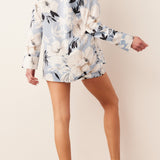 Charlotte Luxe Satin PJ Set in Gardenia