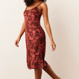 Chanelle Cloud Jersey Slip Dress in Botanical