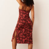 Chanelle Cloud Jersey Slip Dress in Botanical