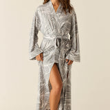 Kaia Cloud Jersey Kimono Robe in Whisper