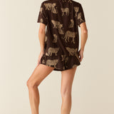 Taylor Cloud Jersey PJ Set in Savanna