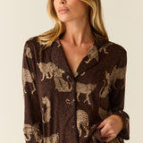 Winter Cloud Jersey PJ Set in Savanna
