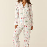 Winter Cloud Jersey PJ Set in Jet Set