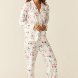 Winter Cloud Jersey PJ Set in Jet Set