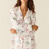 Winter Cloud Jersey PJ Set in Jet Set