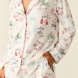 Winter Cloud Jersey PJ Set in Jet Set