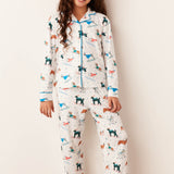 Alex Cloud Jersey Tween PJ Set in Aprés Pups