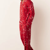 Noah Cloud Jersey PJ Set in Red Stars