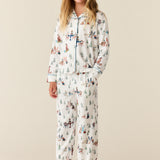 Alex Cloud Jersey Tween PJ Set in Winter Break Pups