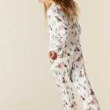 Alex Cloud Jersey Tween PJ Set in Winter Break Pups