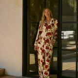 Winter Cloud Jersey PJ Set in Roses Are Red
