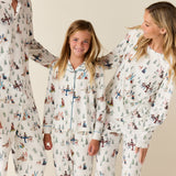 Alex Cloud Jersey Tween PJ Set in Winter Break Pups