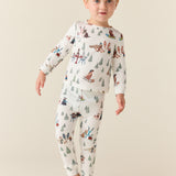 Hunter Cloud Jersey Kids Set in Winter Break Pups