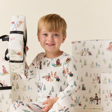 Hunter Cloud Jersey Kids Set in Winter Break Pups