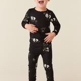 Hunter Cloud Jersey Kids Set in Sleepy Panda