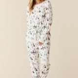 Shari Cloud Jersey PJ Set in Winter Break Pups