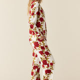 Winter Cloud Jersey PJ Set in Roses Are Red