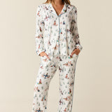 Winter Cloud Jersey PJ Set in Winter Break Pups