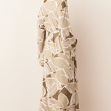 Kaia Cloud Jersey Kimono Robe in Fern