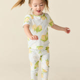 Viv Cloud Jersey Kids Set in Lemon Spritz