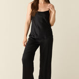 Sienna Luxe Satin Cami Set in Black