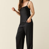Sienna Luxe Satin Cami Set in Black
