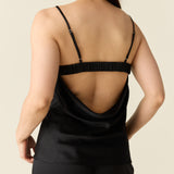 Sienna Luxe Satin Cami Set in Black