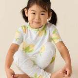 Viv Cloud Jersey Kids Set in Lemon Spritz