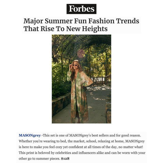 FORBES | Major Summer Fun Fashion Trends That Rise To New Heights
