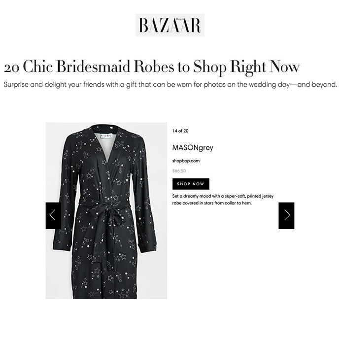 HARPER BAZAAR | 20 CHIC BRIDESMAID ROBES TO SHOP RIGHT NOW