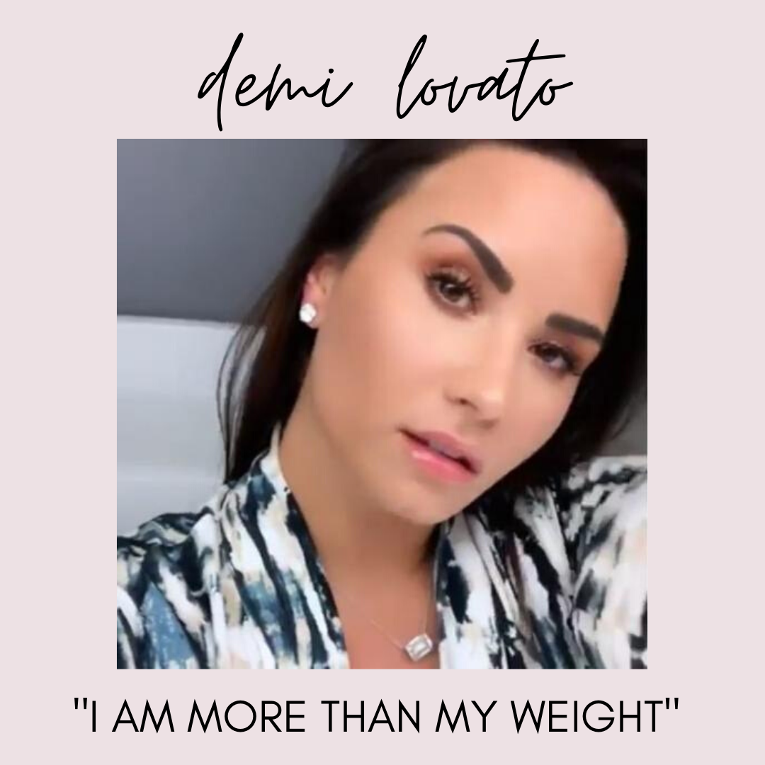 Demi Lovato shares body positive message