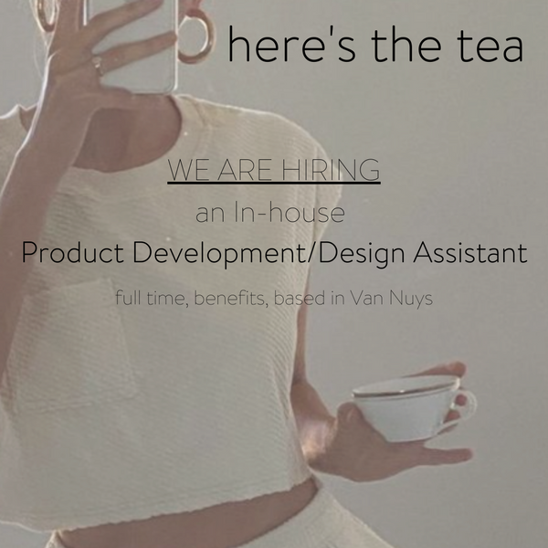 WE ARE HIRING | Product Development/Design Assistant