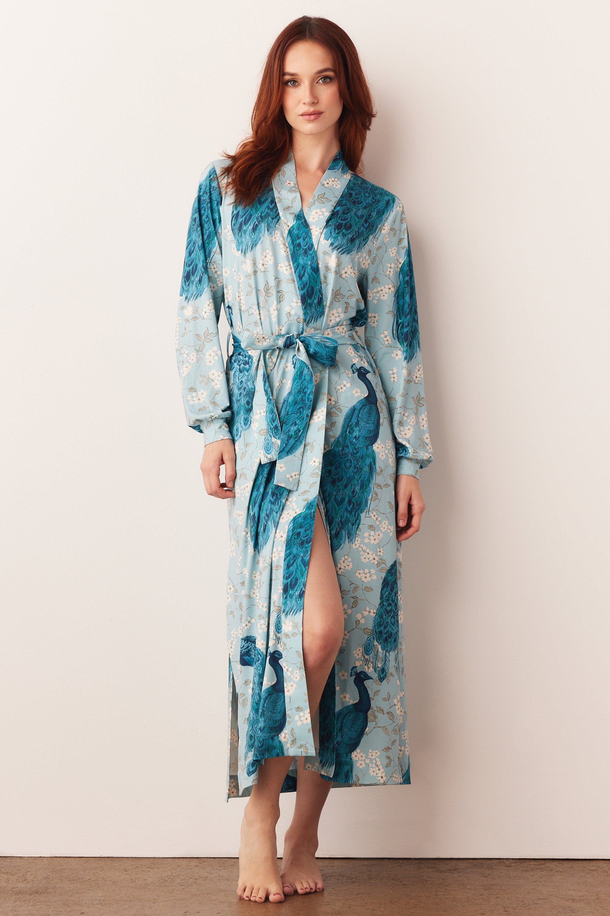 Load image into Gallery viewer, SKYLER BANDED LONG ROBE | DUCHESS
