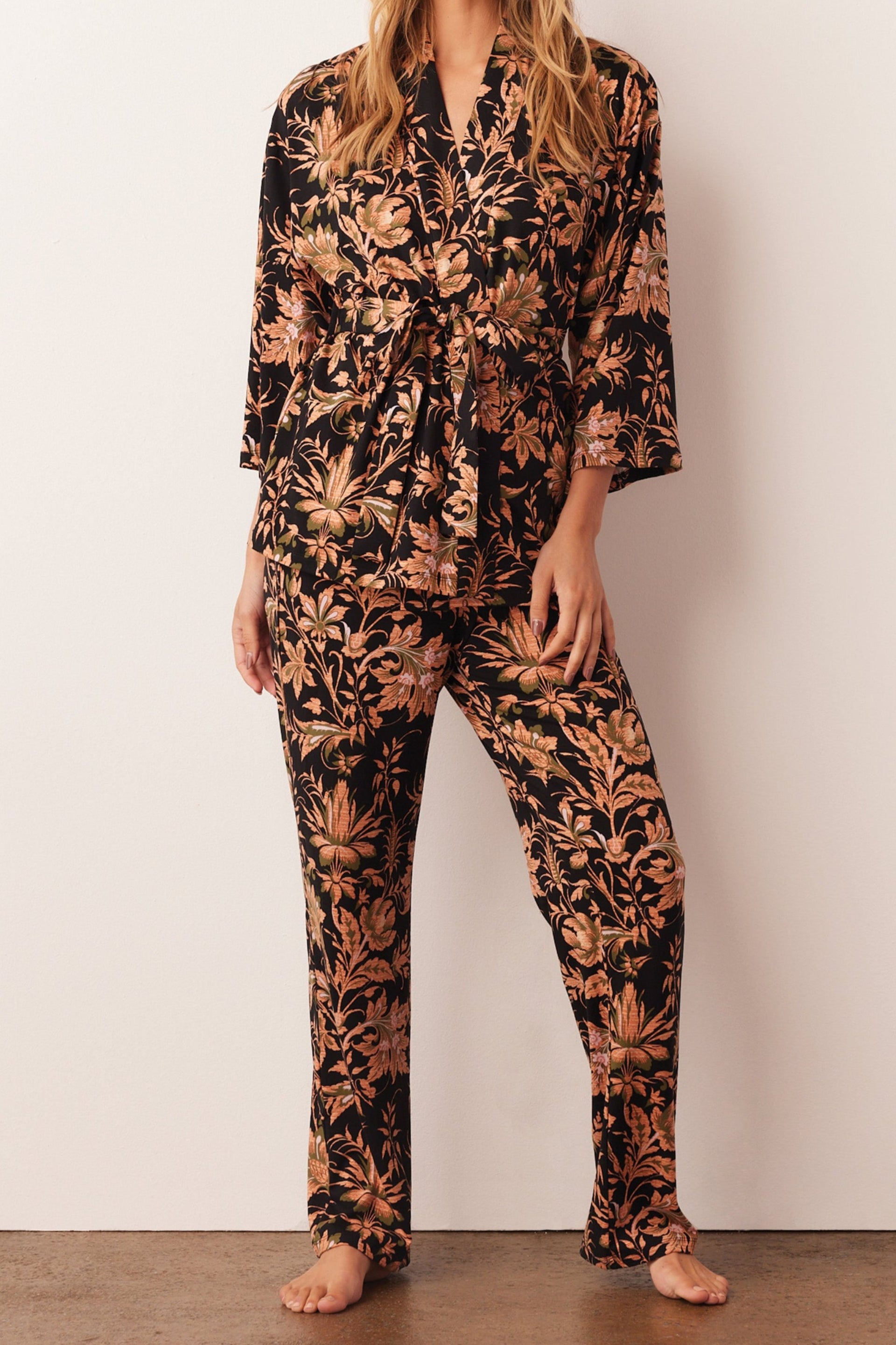 Julia Cloud Jersey PJ Set Damask