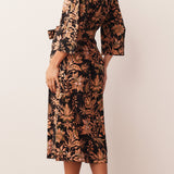 Vera Midi Robe | Damask