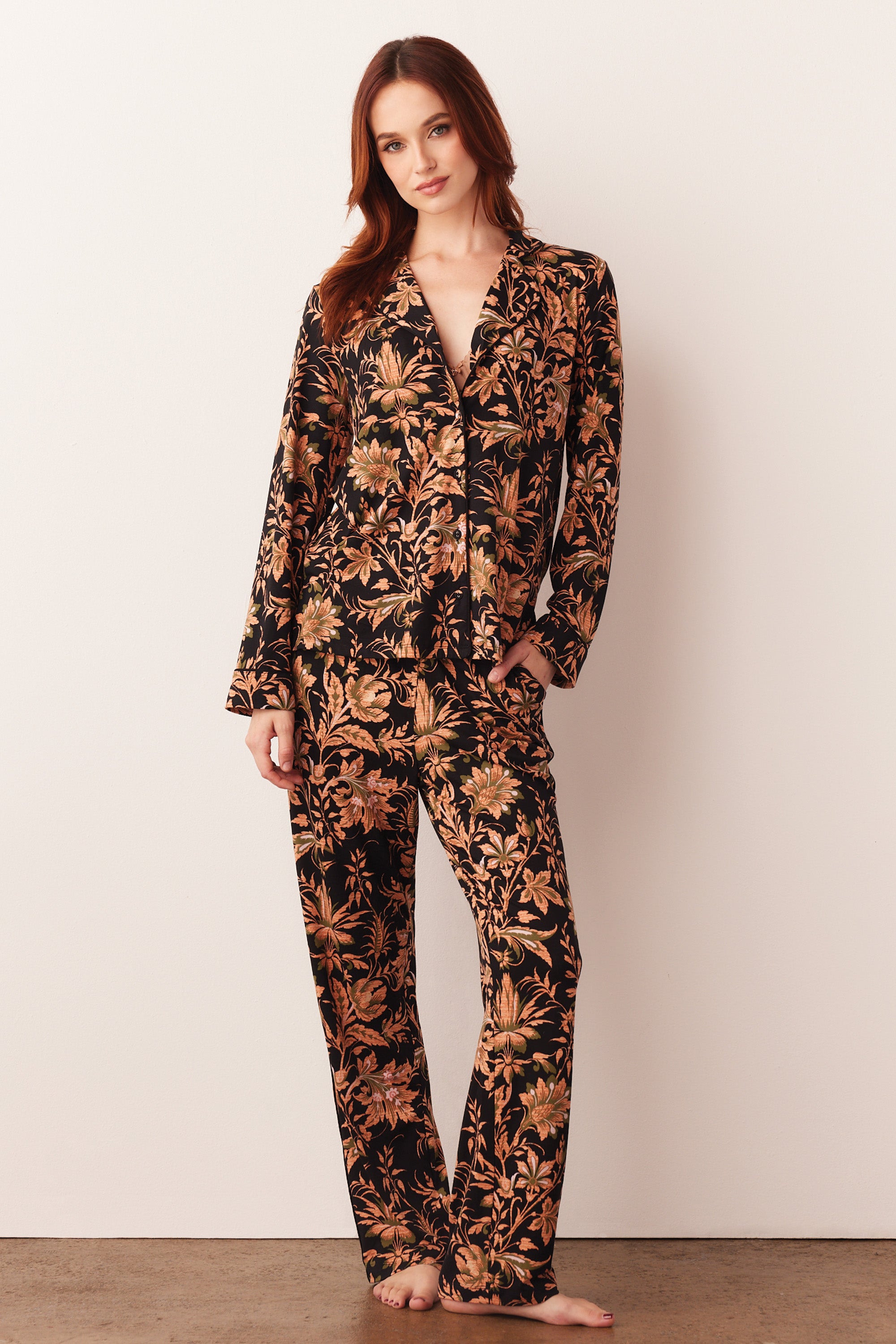 Load image into Gallery viewer, WINTER PJ SET | DAMASK
