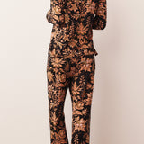 Winter Cloud Jersey PJ Set in Damask