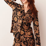 Winter Cloud Jersey PJ Set in Damask