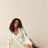Della Banded Midi Robe | Lemon Spritz