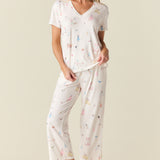 Alyssa Cloud Jersey PJ Set in Spa Day