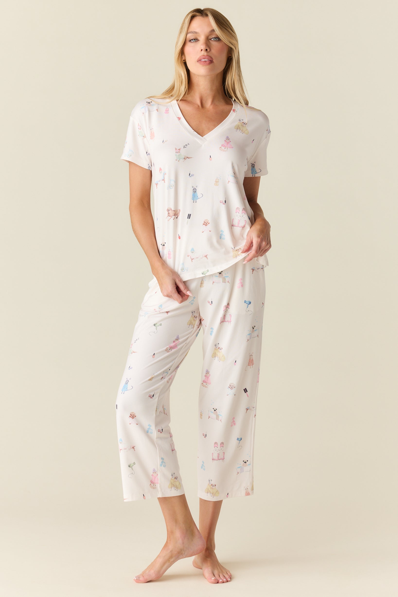 Alyssa Cloud Jersey PJ Set Spa Day