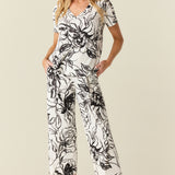 Alyssa Cloud Jersey PJ Set in Illustré