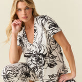 Alyssa Cloud Jersey PJ Set in Illustré