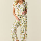 Alyssa Cloud Jersey PJ Set in Lemon Verbena