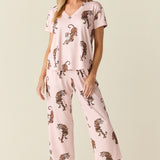 Alyssa Cloud Jersey PJ Set in Prowl