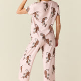 Alyssa Cloud Jersey PJ Set in Prowl
