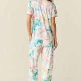 Alyssa Cloud Jersey PJ Set in Butterfly Bloom