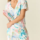 Alyssa Cloud Jersey PJ Set in Butterfly Bloom