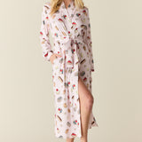 Della Cloud Jersey Banded Midi Robe in Sweet Dreams