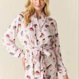 Della Cloud Jersey Banded Midi Robe in Sweet Dreams